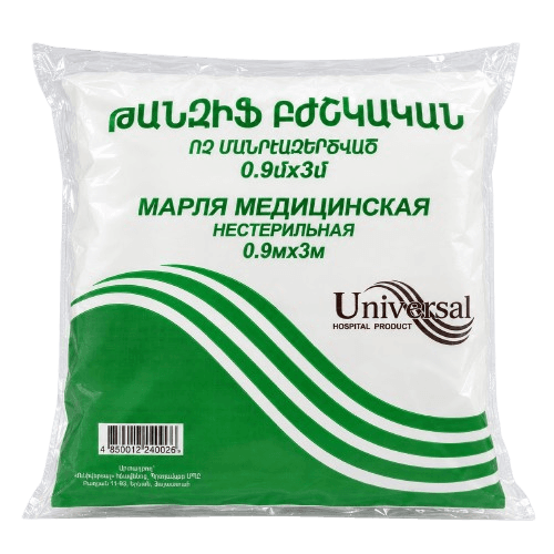 Բժշկական ոչ ստերիլ թանզիֆ — 0.9 × 3 մ — Universal Hospital Product